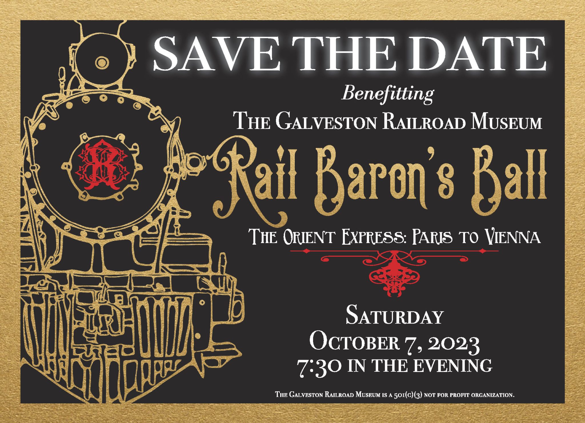 Rail Baron’s Ball Galveston Railroad Museum